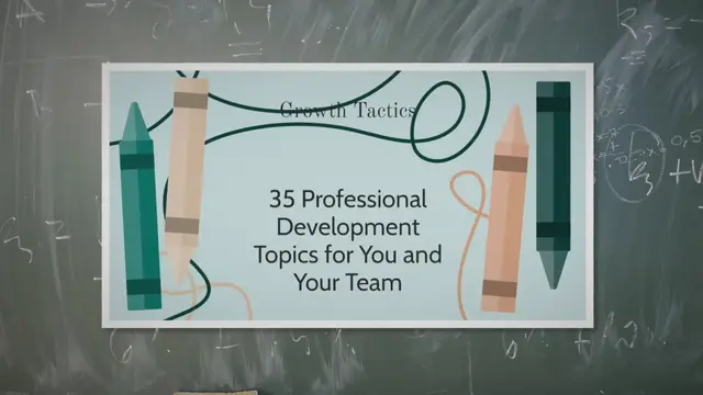 'Video thumbnail for 35 Professional Development Topics for You and Your Team'