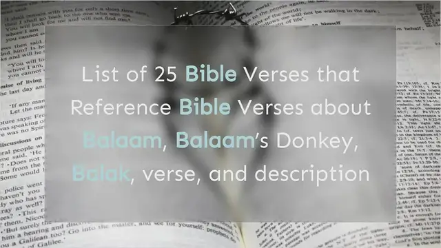 Video thumbnail for Bible Verses about Balaam
