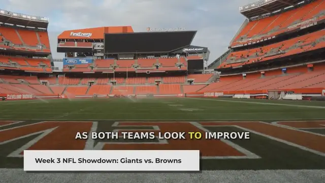 Video thumbnail for Browns vs Giants: NFL Week 3 Preview and Odds Analysis