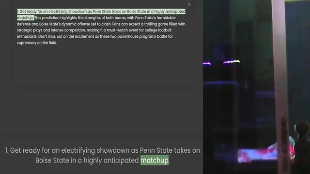 Video thumbnail for 1. Get ready for an electrifying showdown as Penn State takes on Boise State in a highly anticipated matchup. This prediction highlights the strengths of both teams, with Penn State's formidable defense and Boise State's dynamic offense s