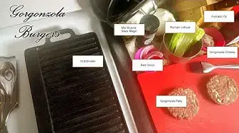 Video thumbnail for gorgonzola burgers