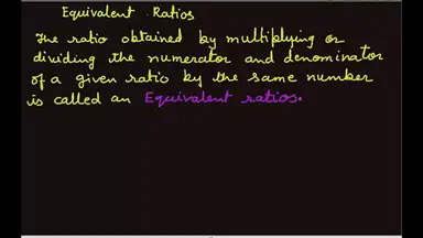 'Video thumbnail for equivalent ratios'
