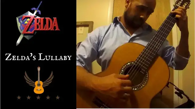 'Video thumbnail for Zelda's Lullaby Guitar- Classical Guitar Cover (Tabs)'