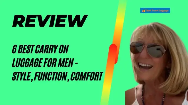 'Video thumbnail for Carry On Luggage For Men Style, Function, Comfort'