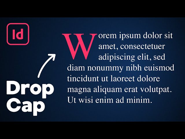 Video thumbnail for How to Drop Cap in InDesign
