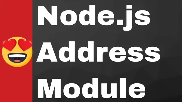 Video thumbnail for Node.js Print IP Address Mac Address and DNS Using Address Module