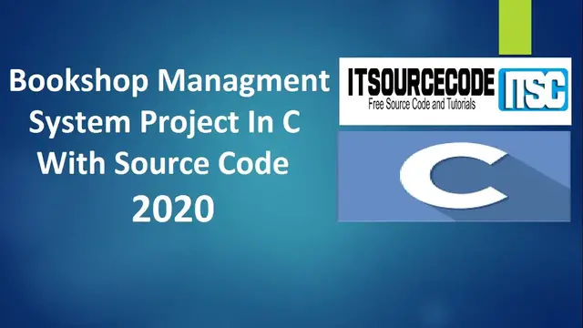 Video thumbnail for Bookshop Management System Project In C With Source Code Free Download | C Projects With Source Code