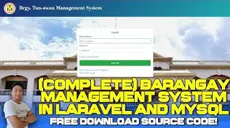 Video thumbnail for Complete Barangay Management System in Laravel with Source Code (Free Download) 2022