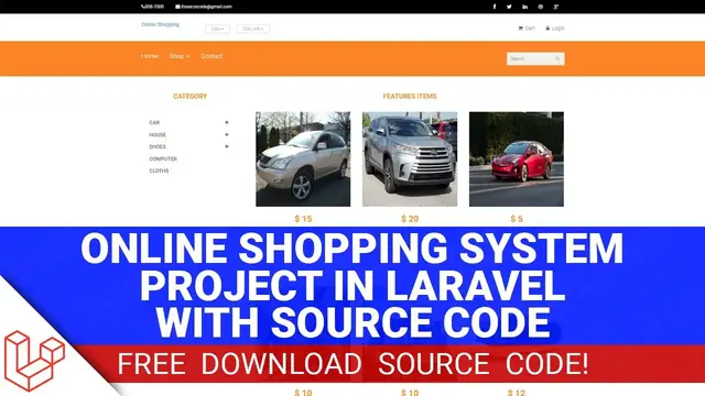 Video thumbnail for Online Shopping System Project in Laravel with Source Code (Free Download)