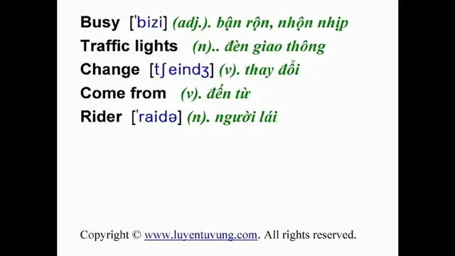 Video thumbnail for Learn English Vocabulary - Grade 6 - Unit 08 - Lesson 03