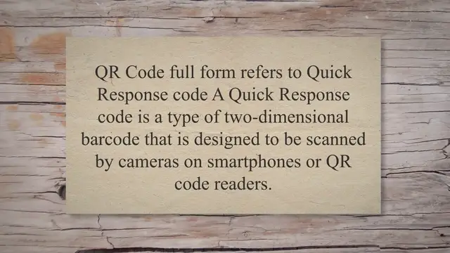 'Video thumbnail for QR Code FULL FORM'