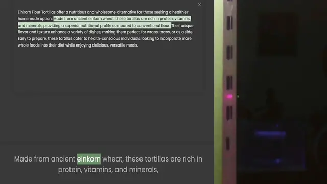 'Video thumbnail for Einkorn Flour Tortillas offer a nutritious and wholesome alternative for those seeking a healthier homemade option. Made from ancient einkorn wheat, these tortillas are rich in protein, vitamins, and minerals, providing a superior nutriti'