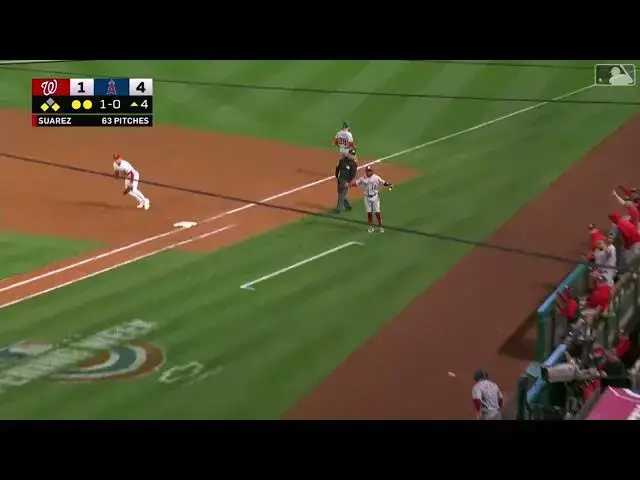 'Video thumbnail for Lane Thomas KNOCKS a RBI Single! | Washington Nationals | 4/10/2023'