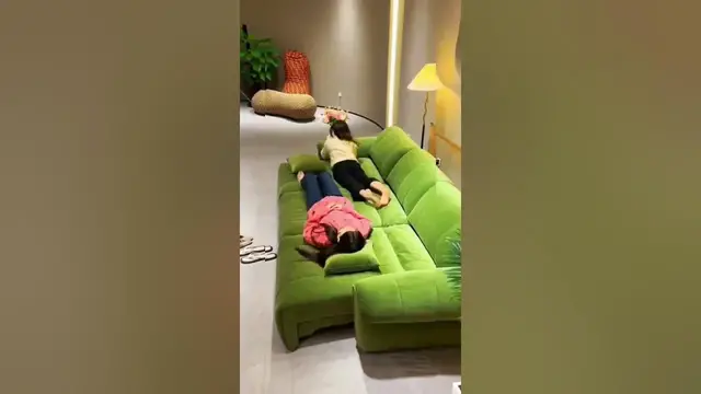 Video thumbnail for Effortless Elegance: Green Velvet 3 Seater Sofa Bed #shorts