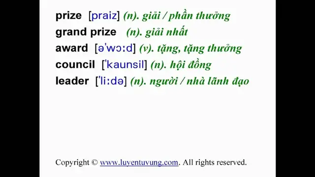 Video thumbnail for Learn English Vocabulary - Grade 8 - Unit 13 - Lesson 02