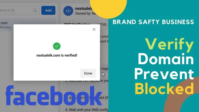 Video thumbnail for Facebook Domain Verification WordPress -🛡️ Brand Safety Business Manager Verify URL 🎯