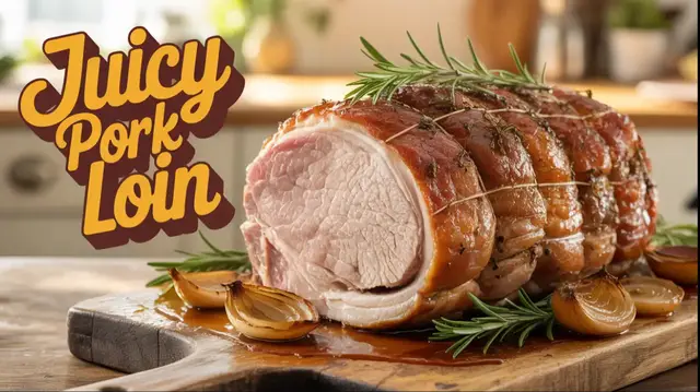 'Video thumbnail for Baked Pork Loin Recipe'