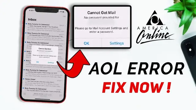 Video thumbnail for AOL Mail Error On iPhone NEW Fix - Cannot Get Mail AOL