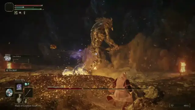 Video thumbnail for Elden Ring Stonedigger Troll Boss Fight Astrologer Mage Build