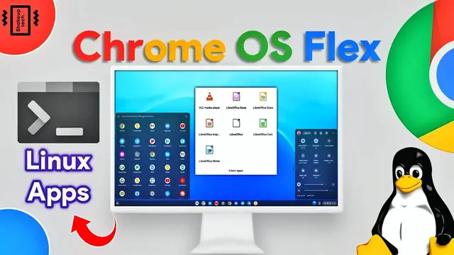 Video thumbnail for Chrome OS Flex with LINUX Apps is Great, Enable Linux on Chrome OS Flex!