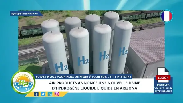 Video thumbnail for [French] Air Products announces new Arizona green liquid hydrogen plant