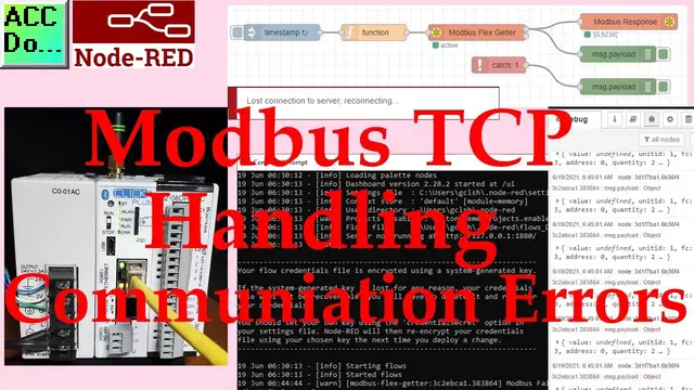 Video thumbnail for Node-RED Modbus TCP Handling Communication Errors