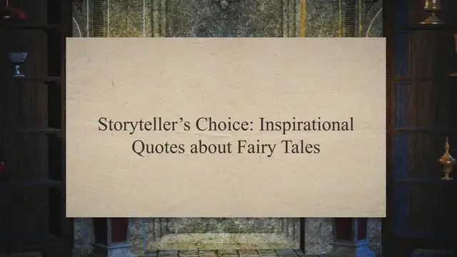 Video thumbnail for Inspirational Quotes about Fairy Tales