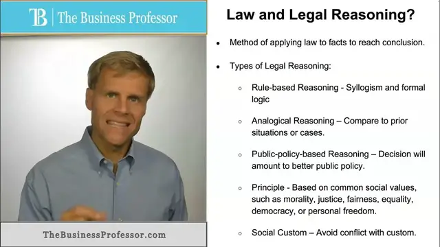 Video thumbnail for Legal Reasoning - Explained