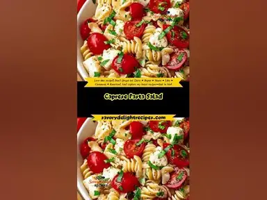 'Video thumbnail for Caprese Pasta Salad'