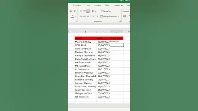 Video thumbnail for Dates With Text Function