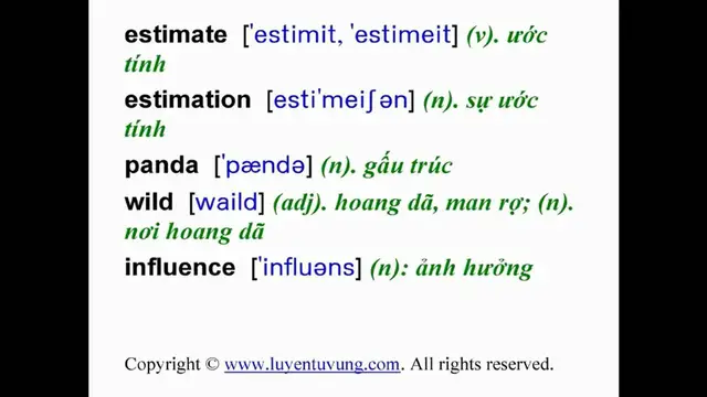 Video thumbnail for Learn English Vocabulary - Grade 11 - Unit 10 - Lesson 01