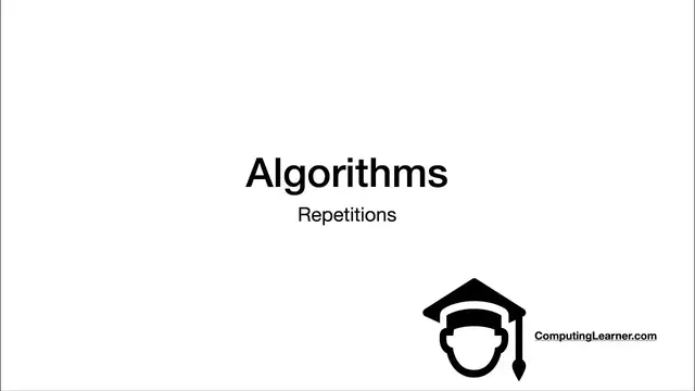 'Video thumbnail for 3- Algorithms III: repetitions'