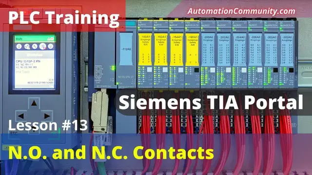 Video thumbnail for Introduction to NO NC contacts and ladder logic - Learn PLC