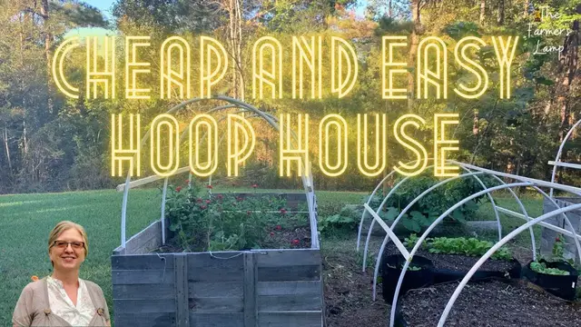 Video thumbnail for Cheap and Easy Hoop House Gardening