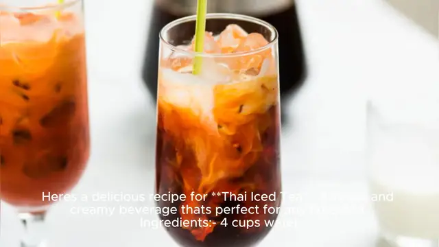 Video thumbnail for thai tea recipe