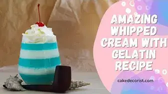 Video thumbnail for Amazing Whipped Cream With Gelatin Recipe