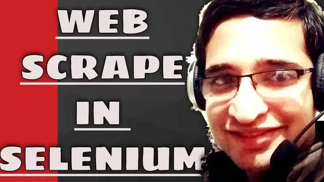 Video thumbnail for How to Web Scrape with Python Powerful Module Selenium | ChromeDriver