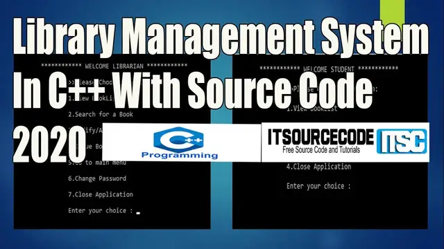 Video thumbnail for Library Management System In C++ With Source Code Free Download | C++ Projects with Source Code