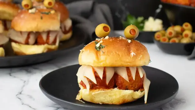 'Video thumbnail for Little Monster Meatball Sliders Recipe'