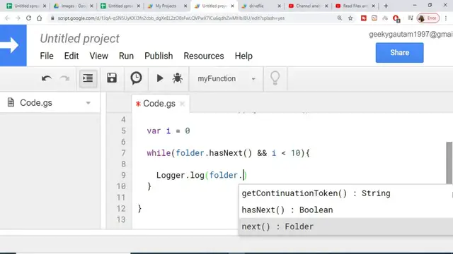 Video thumbnail for How to Read Files and Folders in Google Drive Using Google Apps Script