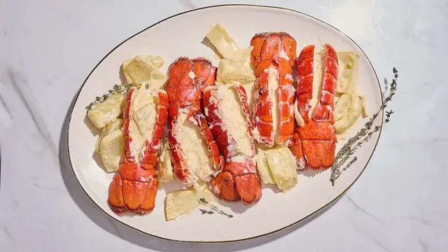 Video thumbnail for Our Christmas Lobster Tails With Pernod Cream Sauce Recipe Is The Perfect Special Occasion Meal