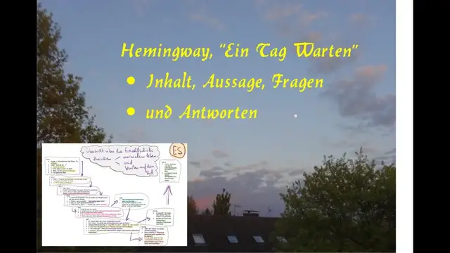 Video thumbnail for Hemingway, „Ein Tag Warten“ – Fragen und Antworten (Inhalt, Aussage, Bedeutung der Kurzgeschichte)