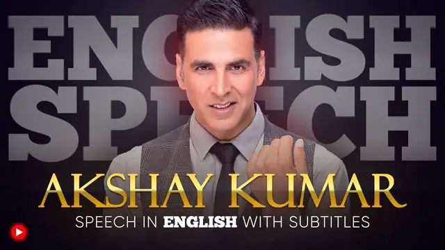 Video thumbnail for ENGLISH SPEECH | AKSHAY KUMAR: Family First (English Subtitles)