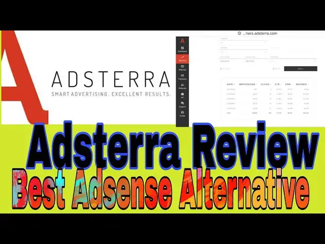 Video thumbnail for #Adsterra Ads Review | CPC | CPM| REQUIREMENTS | ALTERNATIVE #ADSENSEALTERNATIVE