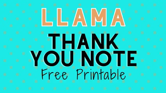 Video thumbnail for llama thank you humix video