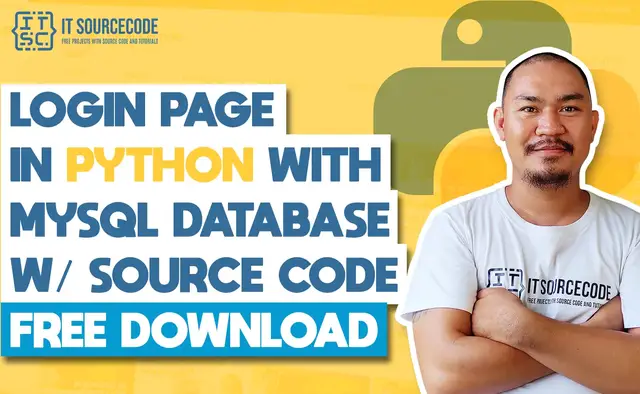 Video thumbnail for Login Page in Python with MySql Database with Source Code Free Download 2021