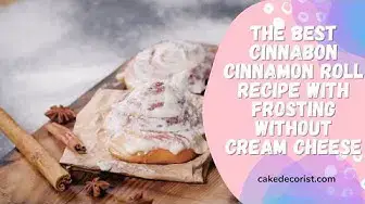 Video thumbnail for The Best Cinnabon Cinnamon Roll Recipe with Frosting without Cream Cheese