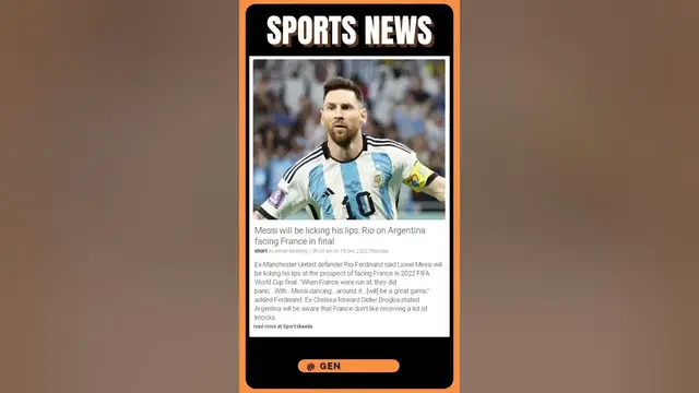 'Video thumbnail for Messi's Dream Comes True: Argentina vs France in the World Cup Final! | #shorts #sports'