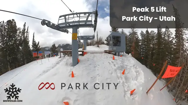 Video thumbnail for Peak 5 Lift 4K | Park City Mountain Resort | Utah #parkcity #skiutah #parkcityutah