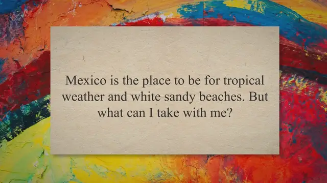 'Video thumbnail for What Can I Bring Into Mexico – Powerful Insider Info To Fly'